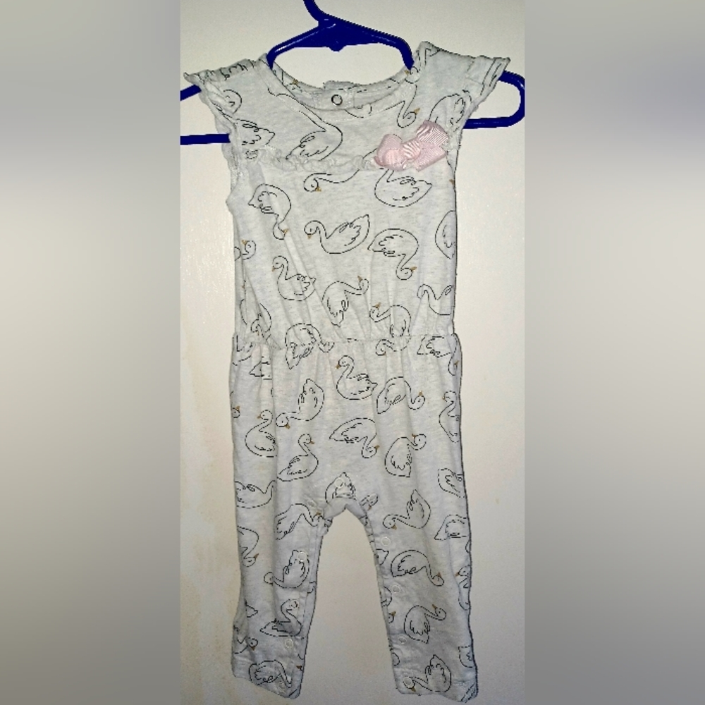 Baby Girl Onesie Romper - Just One You - 9-12 months - Swan design